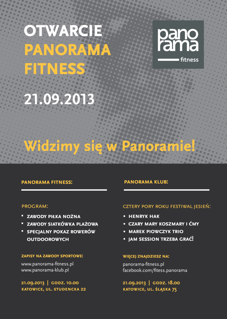 Panorama Fitness - plakat