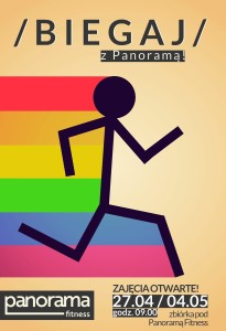 Panorama Fitness - Biegaj z Panoramą - plakat